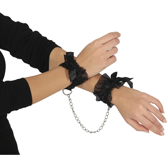 PULSERAS/ESPOSAS BLONDA NEGRAS image 0