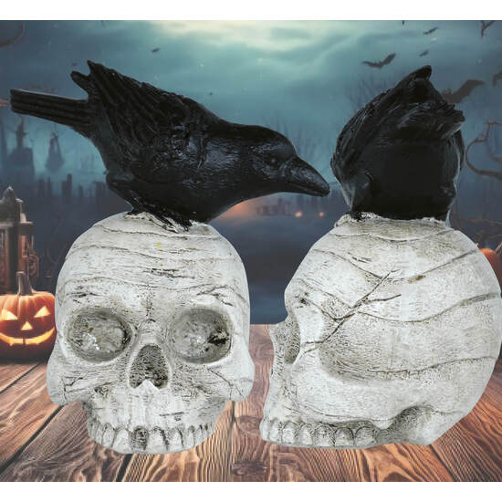 CALAVERA CON CUERVO 14X9 CMS image 0