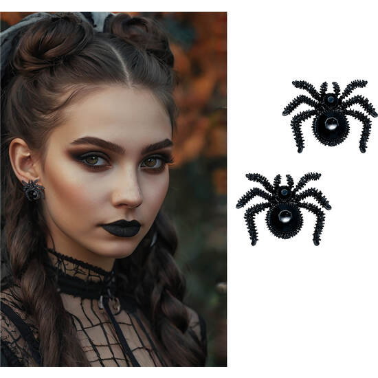 PENDIENTES ARAÑAS NEGROS, 2.5 CM image 0