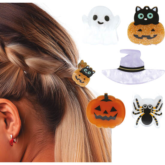 SET 5 PINZAS HALLOWEEN SURTIDAS, 3 CM image 0