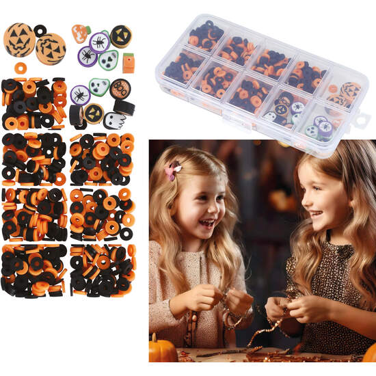 CAJA 512 PIEZAS PARA PULSERAS HALLOWEEN, DIY image 0