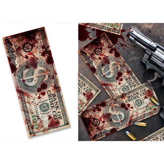 75 BILLETES ENSAGRENTADOS 6X15 CM image 0