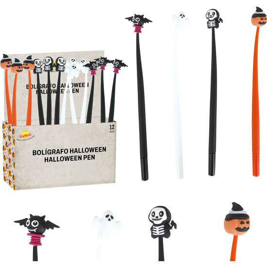 DISPLAY 12 BOLIGRAFOS HALLOWEEN, 22 CM image 0
