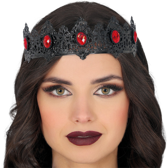 DIADEMA REINA NEGRA METALICA image 0
