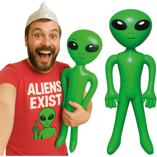 ALIEN HINCHABLE VERDE 85 CMS image 0