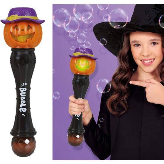 VARITA CALABAZA POMPAS LUZ Y SONIDO, 32 CM image 0