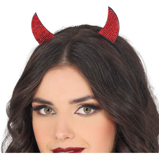 DIADEMA DEMONIO ROJO BRILLANTE image 0