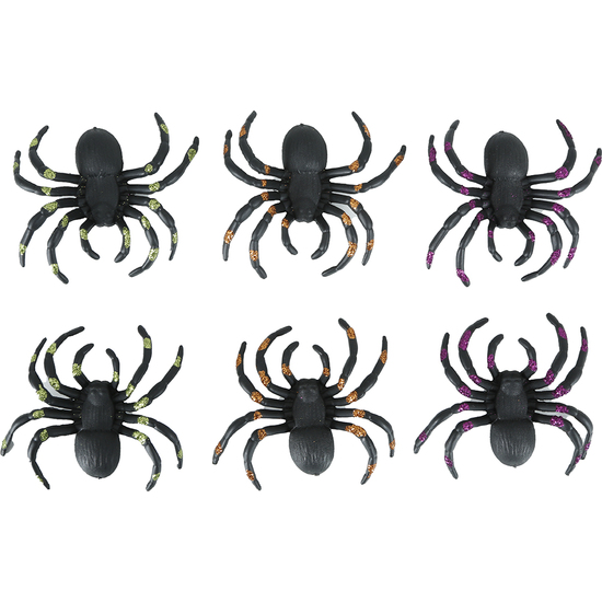BLISTER 6 ARAÑAS CON GLITTER 7 CMS image 0