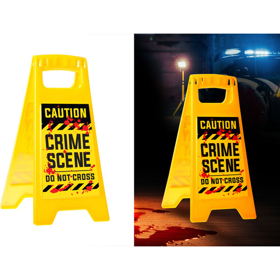 CARTEL "CAUTION CRIME SCENE" 31X3.5X53 CM image 0