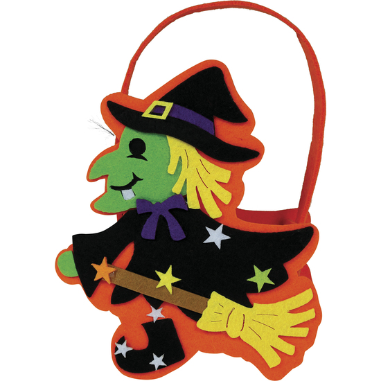 CESTO BRUJA FIELTRO, 18 CM image 0