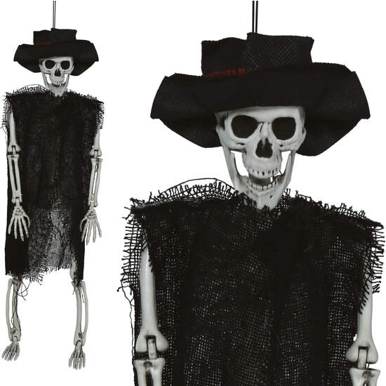 COLGANTE ESQUELETO CON GORRO 47 CMS image 0