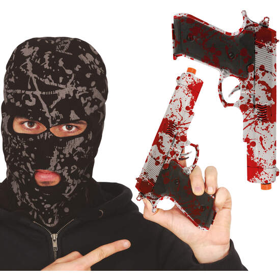 PISTOLA CON SANGRE 24 CM image 0