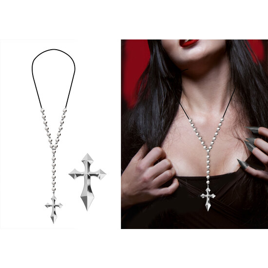 COLLAR METALICO CON CRUZ image 0