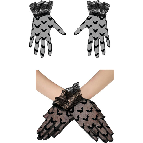 GUANTES CALADO MURCIELAGOS NEGRO 22 CM image 0