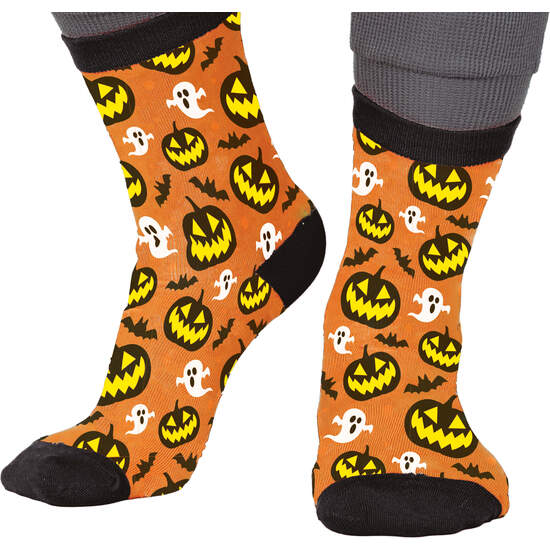 CALCETINES HW CALABAZAS Y FANTASMAS TALLA 22-28 image 0