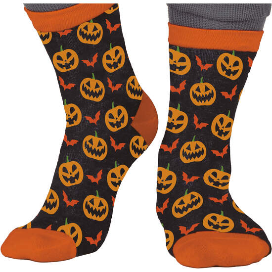 CALCETINES HALLOWEEN CALABAZAS TALLA 28-35 image 0
