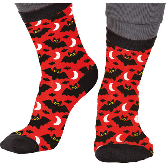 CALCETINES HALLOWEEN MURCIELAGO TALLA 22-28 image 0