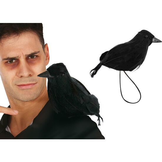 CUERVO CON ELASTICO PARA HOMBRO, 15 CM image 0