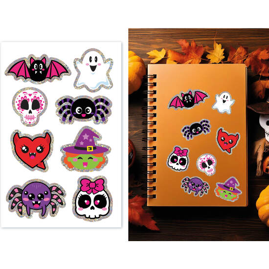 PEGATINAS SURTIDAS HALLOWEEN HOLOGRÁFICAS image 0