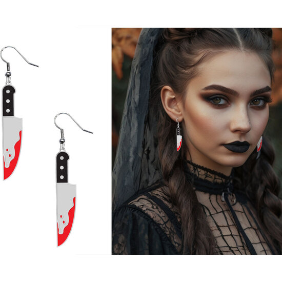 PENDIENTES HALLOWEEN, CUCHILLOS image 0