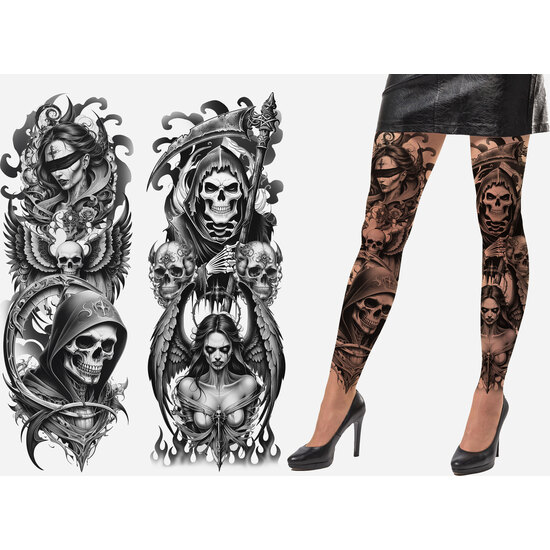 PANTYS EFECTO TATUAJE MUERTE image 0