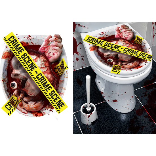 DECORACION WC "CRIME SCENE" 30X40 CM image 0