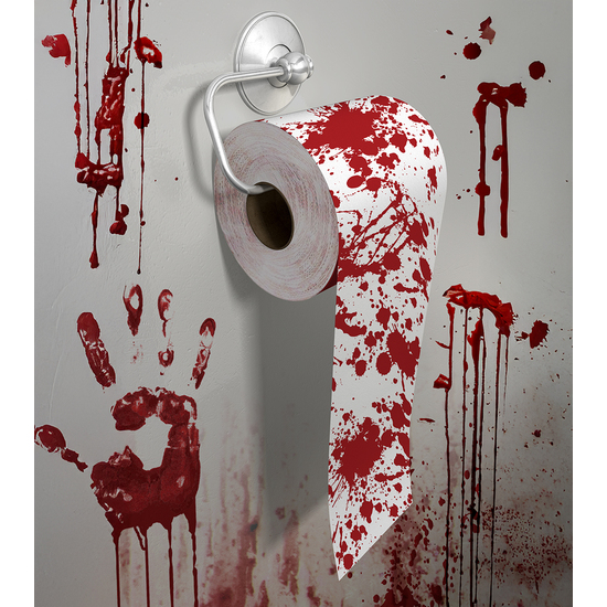 ROLLO WC ENSANGRENTADO PAPEL 2 CAPAS 30M image 0