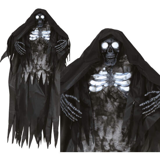 COLGANTE ESQUELETO, LUZ Y SONIDO, 160 CMS image 0