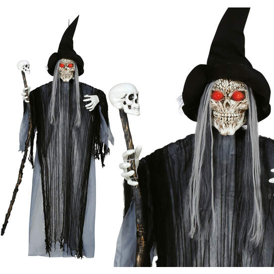 COLGANTE BRUJA LUZ, SONIDO Y MOVIMIENTO, 180 CMS image 0