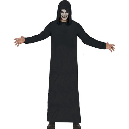 TUNICA CON CAPUCHA, NEGRA, ADULTO, TALLA L image 0