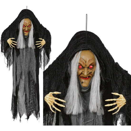 COLGANTE BRUJA, LUZ, SONIDO Y MOVIMIENTO, 120 CMS image 0