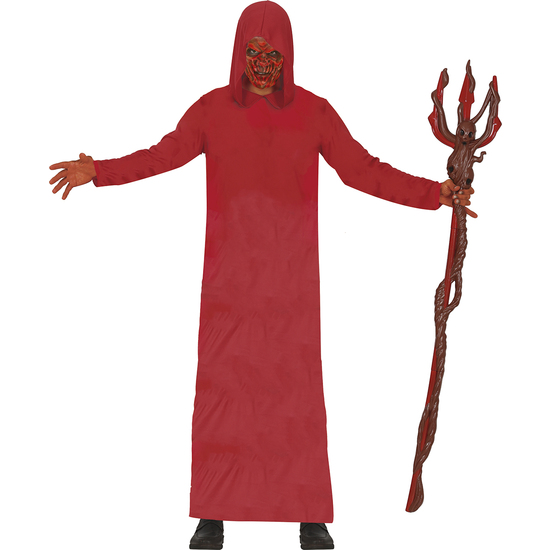 TUNICA CON CAPUCHA, ROJA, ADULTO, TALLA L image 0