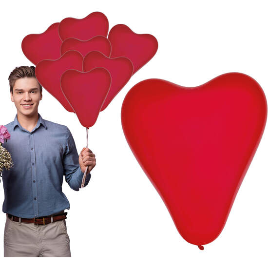 BOLSA 10 GLOBOS CORAZON image 0