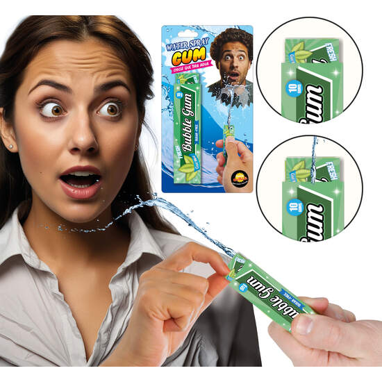 PAQUETE DE CHICLES QUE TIRAN AGUA image 0