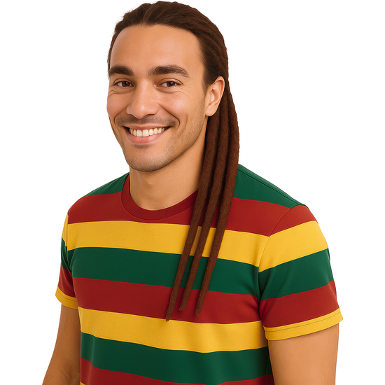 3 MECHONES RASTA 50 CMS MARRON image 0