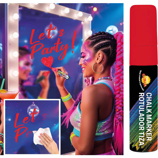 ROTULADOR TIZA LIQUIDA ROJO image 0