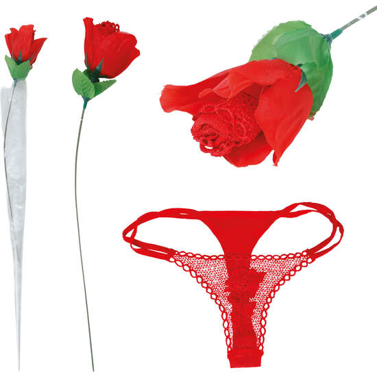 ROSA SEXY CON LENCERIA 50 CMS, ADULTO image 0