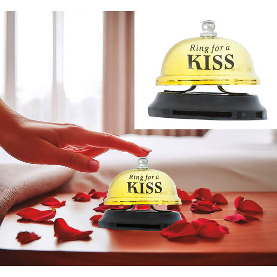 TIMBRE MESA METALICO "KISS" 7X7 CMS image 0