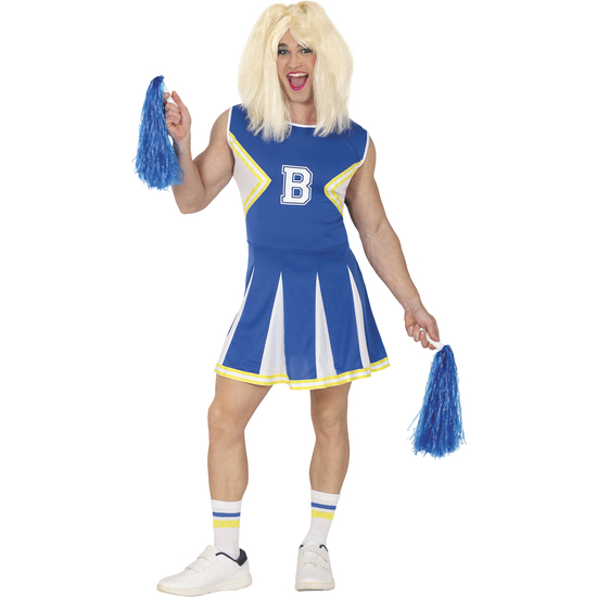 BLUE CHEERLEADER MAN, ADULTO, 48 – 50 (M) image 0