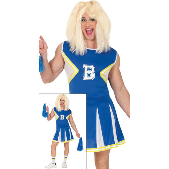 BLUE CHEERLEADER MAN, ADULTO, 52 – 54 (L) image 0