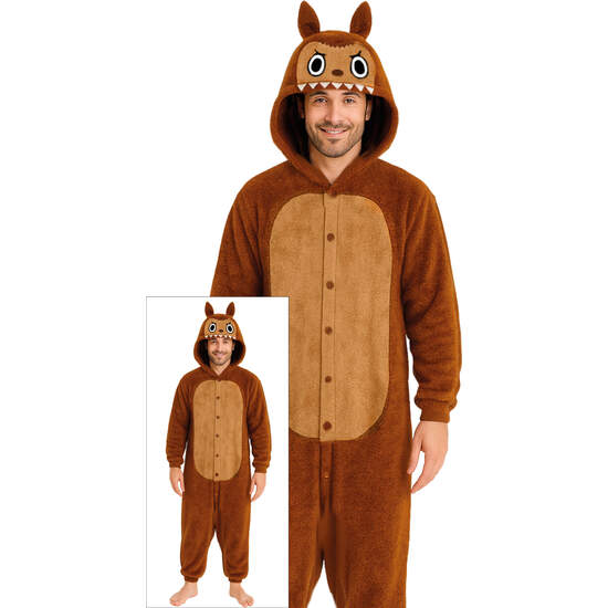 LULU MONSTER PYJAMA MARRÓN, ADULTO, 52 - 54 (L) image 0