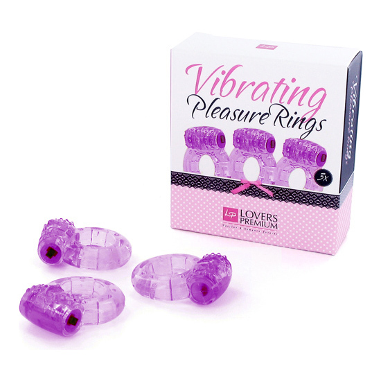 LOVERSPREMIUM - PLEASURE RINGS 3 PIECES PURPLE image 0