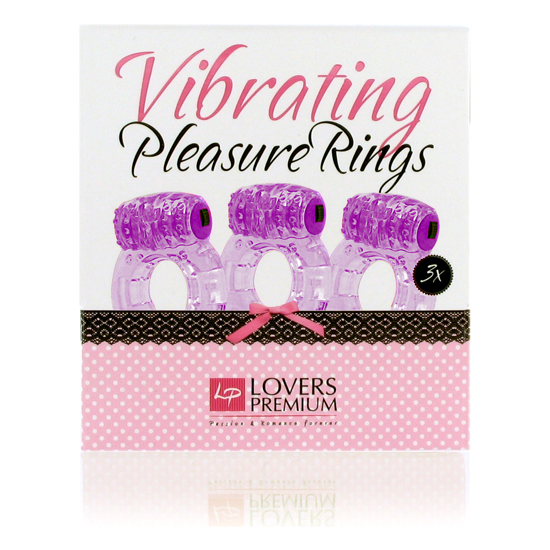 LOVERSPREMIUM - PLEASURE RINGS 3 PIECES PURPLE image 1