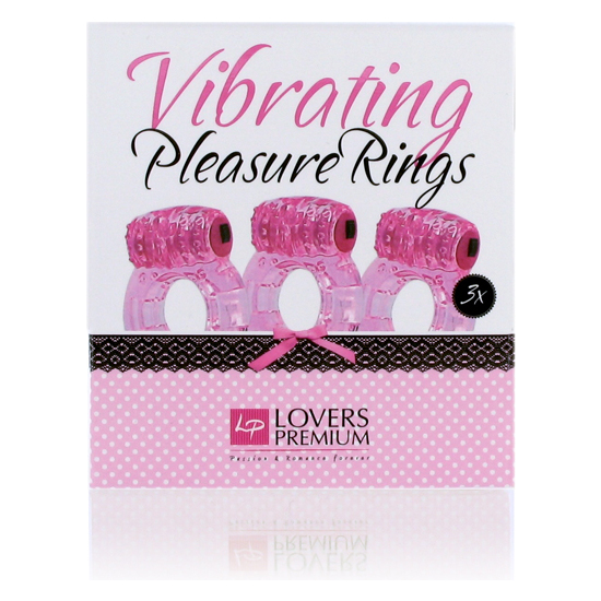 LOVERSPREMIUM - PLEASURE RINGS 3 PIECES PINK image 1