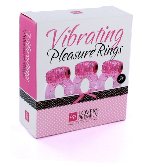 LOVERSPREMIUM - PLEASURE RINGS 3 PIECES PINK image 2