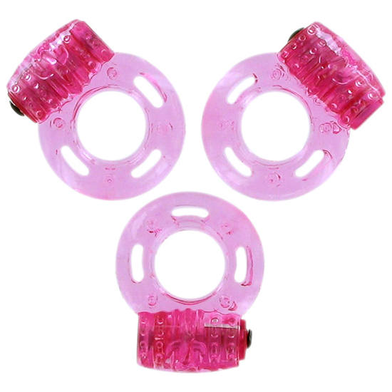 LOVERSPREMIUM - PLEASURE RINGS 3 PIECES PINK image 3