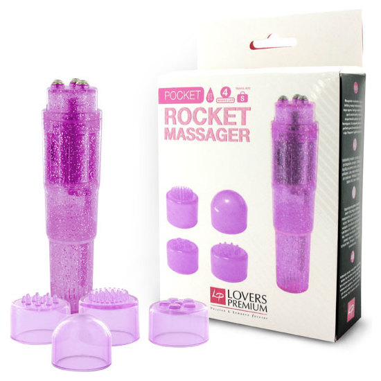 LOVERSPREMIUM - POCKET ROCKET MASSAGER PURPLE image 0