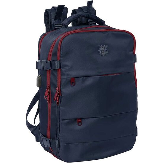 MOCHILA VIAJE CABINA PORTATIL 15,6 F.C.BARCELONA AZUL MARINO image 0