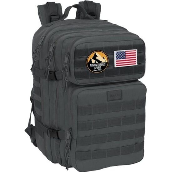 MOCHILA MILITAR PORTATIL 15,6 SAFTA BASIC "GRIS" image 0