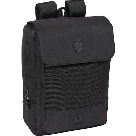MOCHILA CON SOLAPA PORTATIL 13,3+USB REAL MADRID PREMIUM image 0